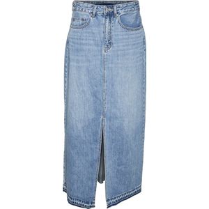 Vero Moda Rok Vmzayla Hr Slit Long Dnm Skirt Li31 10305881 Medium Blue Denim Dames Maat - S