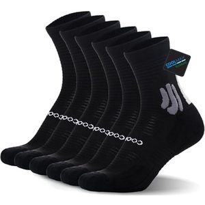 Ademend en Comfortabel Hardloopsokken van Bamboe-Viscose voor Heren en Dames - Quarter Athletic Cushioned