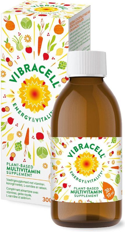 Vibracell - Energy & Vitality - Multivitamine - 30 x 10 ml - Vloeibaar Concentraat
