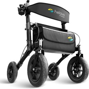 Opvouwbare Rollator - Lichtgewicht - Voor Buiten - Met Luchtbanden