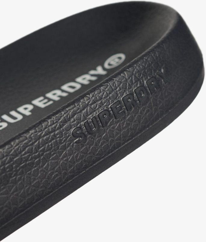 City Luxe - Badslippers - Zwart - Gevoerd Bandje - Voorgevormd Voetbed