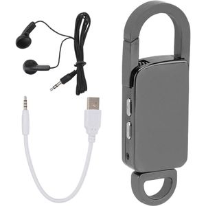 Draagbare Stemrecorder-sleutelhanger Ruisonderdrukkingsmicrofoon Stemopnameapparaat voor Lezingen Vergaderingen en Interviews (64 GB geheugen)