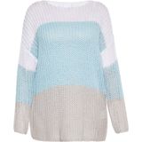 usha - Pullover - Multicolor - Gestructureerd - Losse Pasvorm