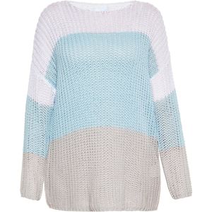 usha - Pullover - Multicolor - Gestructureerd - Losse Pasvorm