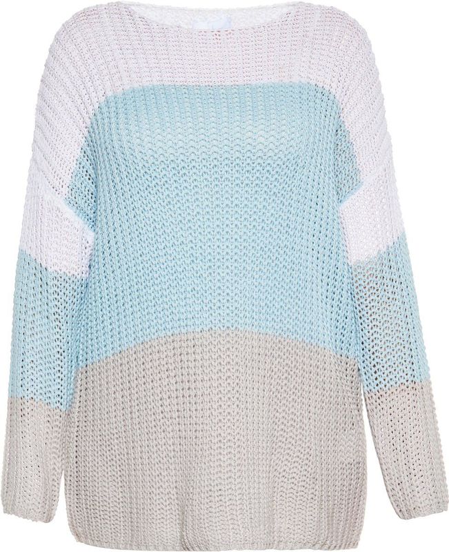 usha - Pullover - Multicolor - Gestructureerd - Losse Pasvorm