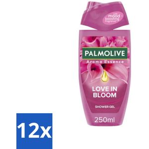 12 x Palmolive - Douchegel - Love in Bloom - Aroma Essence - 250 ml - Douchegel - Palmolive - Love In Blooming - Bloemengeur - Hydraterend