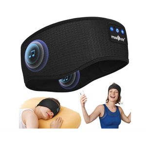 WNHB® Draadloze Slaap Hoofdband met Bluetooth en HD Geluid - 3-in-1 Sporthoofdband Slaapmasker en Hoofdtelefoon - Voor Slaap Sport en Meditatie