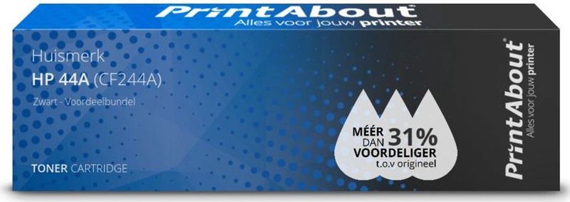 PrintAbout - Toner 44A - Zwart - Multipack geschikt voor HP