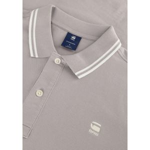 G-Star Raw Dunda Slim Stripe Polo S/s Polo's & T-shirts Heren - Polo shirt - Lichtgrijs - Maat XL