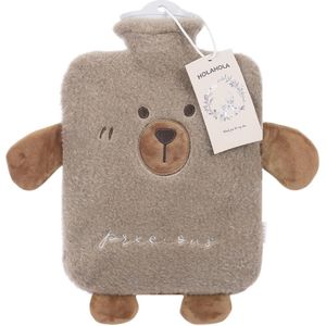 Zachte Warmwaterkruik 1,5 Liter met Overtrek - Voor Kinderen en Volwassenen - Perfect als Kerstcadeau