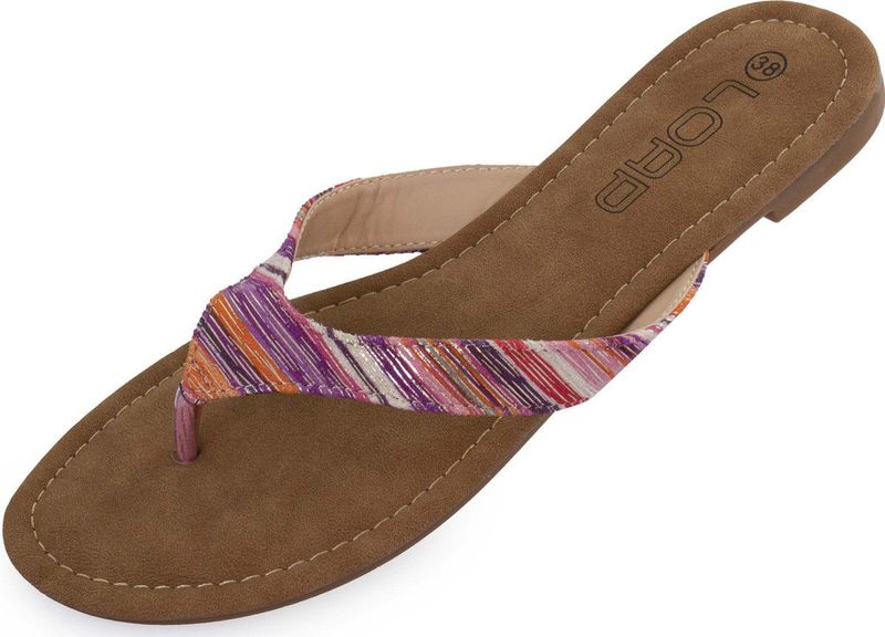 Herba - Dames Loep - Flip-Flops - Zwart - Polyurethaan
