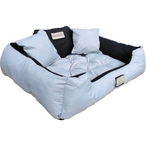 Kingdog - Honden- en kattenbed 55 x 45 | Lichtgrijs - Maat S