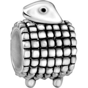 Quiges - 925 - Zilveren - Bedels -Sterling zilver - Beads - Schaap Kraal Charm - Geschikt – voor - alle bekende merken - Armband Z035