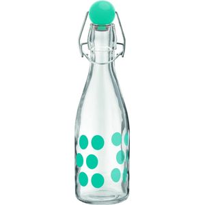 Dot Dot Waterfles - Glas - 0,25 l - Blauw