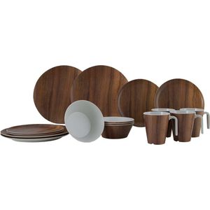 Gimex - Nature Line - Servies - Wood - 16-Delig