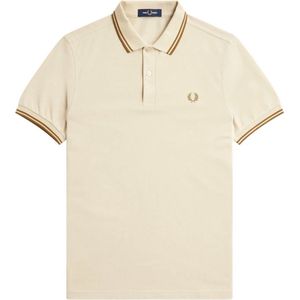 Fred Perry - Polo M3600 Beige 691 - Slim-fit - Heren Poloshirt Maat XL