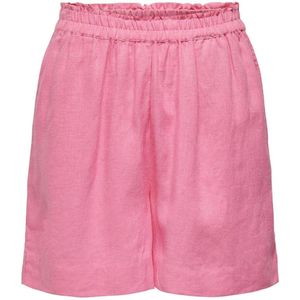 Only Broek Onltokyo Hw Linen Blend Shorts Pnt 15259587 Sachet Pink Dames Maat - S