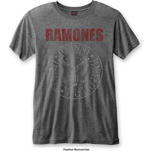 Ramones - Presidential Seal Heren T-shirt - XL - Grijs