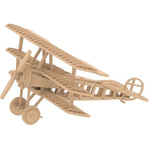 Ilo Build 3D Houten Modelbouw Fokker Dr.1, NUI-103, 23x19x16cm