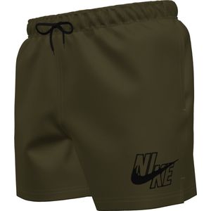 Nike Swim Nike Logo - 5inch volley short Heren Zwembroek - Cargo khaki - Maat M