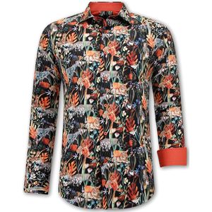 Dierenprint Overhemd Heren - 3120 - Zwart