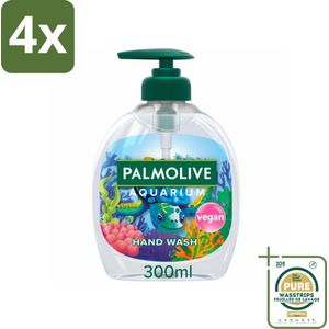 Palmolive Handzeep Aquarium 300 ml - Voordeelverpakking - 4 stuks - Vegan - PH-neutraal
