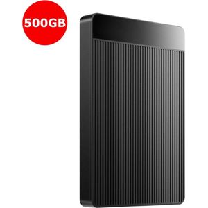 Draagbare Harde Schijf Extern PS5 500GB - Dunne Externe Harde Schijf Geschikt Voor PS5/PS4/PC - PS5 Opslag 2.5 Inch Zwart