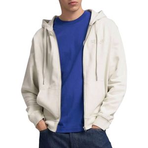 Replay - Logo Hooded Vest - Off White - Heren