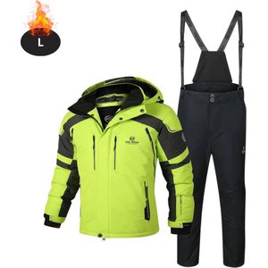 Livano Skipak - SkiBroek - Skijas - Ski Suit - Wintersport - Heren - 2-Delig - Groen - Maat M