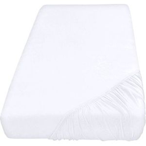 Jersey Hoselaken 100% Katoen 90 x 200 cm Wit