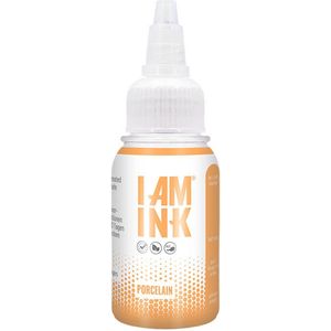I AM INK - Porcelain 30ml | Premium Professionele Tattoo Inkt | Reach & Vegan | Stick en Poke | Handpoke Tatoeage Inkt | Tattoo set | PMU | Permanente Make-up | Geschikt voor Machine Cartridges & Needles | Liner | Shader