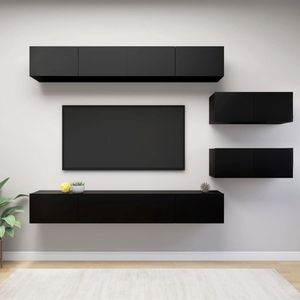 The Living Store Televisiemeubelset - Hangende tv-kasten - Meubelset - 100 x 30 x 30 cm - Ken- Stevig en duurzaam