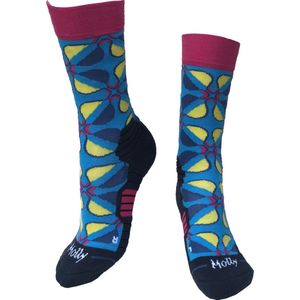 Wandelsokken - Molly Socks - Retro Socks - maat 36-41 - wandelsokken - hiking - sokken - bamboo - bamboe sokken - hypoallergeen - antibacterieel - leuke sokken - wandel accessoires - wandelen - cadeau tip