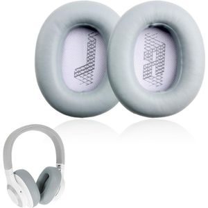 Nordivar - Vervangende oorkussens voor hoofdtelefoon - grijs, zachter leer, lawaai dempend
