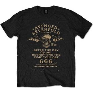 Avenged Sevenfold - Seize The Day Heren T-shirt - XL - Zwart