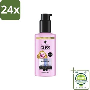 Gliss - Haarserum - Liquid Silk Shine Booster - Fruitige Geur - 100 ml - Voordeelverpakking - 24 stuks - Haar serum - Glans serum