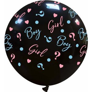Geslacht onthullen / Gender reveal ""boy or girl"" (jongen of meisje) gigantische ballon 34″ (85 cm)