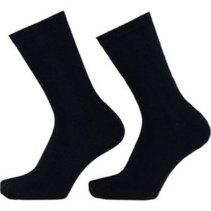 Sokken kinder en dames van 98% bio-katoen naadloos per 2 paar. 27-30, Donker  Blauw.