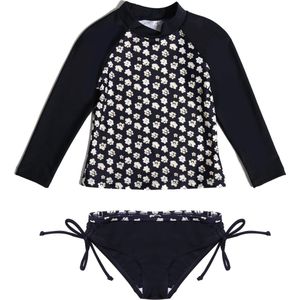 Badmode sport lange mouwen Dark blue - 92/98