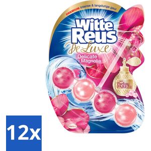 Witte Reus - DeLuxe Toiletblok - Delicate Magnolia - 1 Toiletblok - Voordeelverpakking - 12 stuks