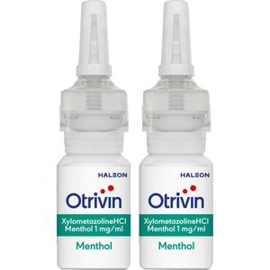 Otrivin Neusspray Xylometazoline Menthol 1.0mg/ml - 2 x 10ml