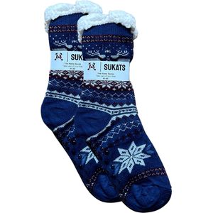 BLACK FRIDAY - Sukats® Huissokken - Homesocks - Maat 41-46 - Antislip sokken - Fluffy Sokken - Huissokken Heren - Slofsokken - Variant 154 - Meerdere Maten en Varianten - Verwarmde Sokken
