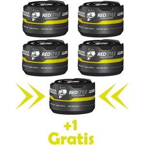 Redstyle Haarwax Rude Skull 150ml 4 Stuks +1 Gratis
