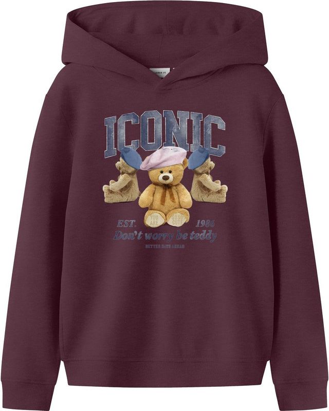 Hoodie - Regular Fit - Sweatshirt - Met Fotoprint - Lange Mouwen - Glitter Detail