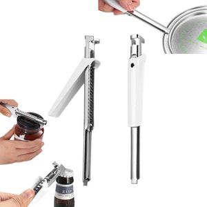 Moeiteloze artritis potopener - 2 stuks, verstelbare blikopeners met multifunctionele dop- en flesopeners voor senioren thuis