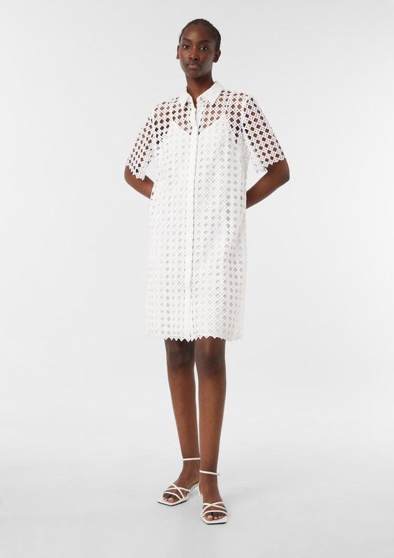 comma - Korte Kanten Jurk - Zwart