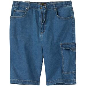 ATLAS FOR MEN - Cargobermuda van stretchdenim - Heren - Verkrijgbaar in grote maten - 4XL