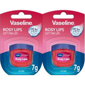 Vaseline Lip Therapy 7G Rosy I Voedende Lippenbalsem voor optimale hydratatie I Dubbel Pakket 2 x 7g