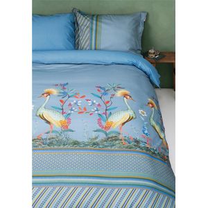 Pip Studio Flirting Birds dekbedovertrek - Lits-Jumeaux XL - 260x200/220 - Blauw