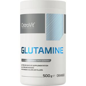 OstroVit - Glutamine - 500 g - Orange smaak - L-glutamine-supplement - Pure samenstelling - 0.5 Kilo